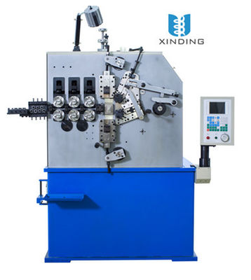 Máquina de bobinamento da mola automática da linha central do azul três com o servo motor do passo 1,5 quilowatts