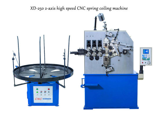 Máquina de bobinamento da mola de XD-250 2-Axis produzindo as molas de compressão de 2.0mm a de 5.0mm