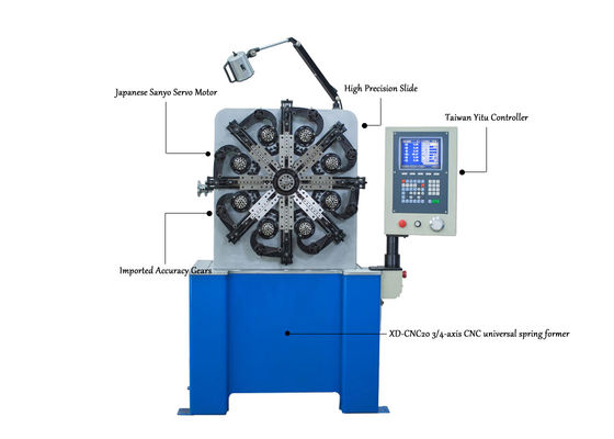 Mola do CNC XD-CNC20 que faz a máquina para fazer as várias molas dentro de 0,2 a 2.3mm