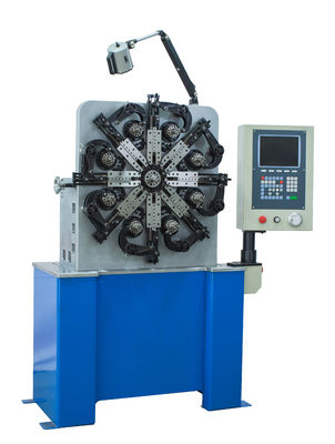 Máquina de bobinamento da mola azul do CNC, certificação pequena lisa do CE da máquina de enrolamento da bobina