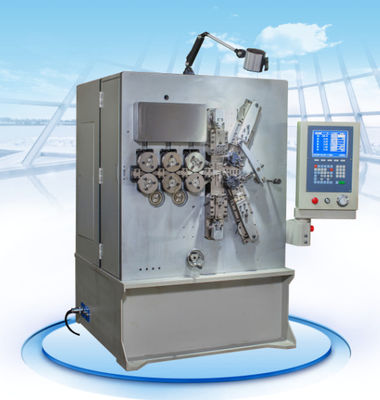 Máquina da mola de compressão de 5 linhas centrais com diâmetro de fio 2,00 - 6.00mm