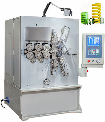 Branco cinzento vertical que pinta eficiência elevada controlada da movimentação servo do Coiler da mola do CNC