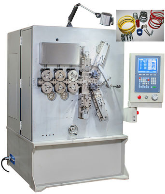 2,00 - 6.00mm máquina da mola de bobina do CNC de cinco linhas centrais com sistema servo do movimento