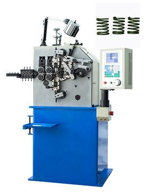 O Coiler 300pcs/min de alta velocidade da mola do CNC da compressão de 2 linhas centrais, salta anterior