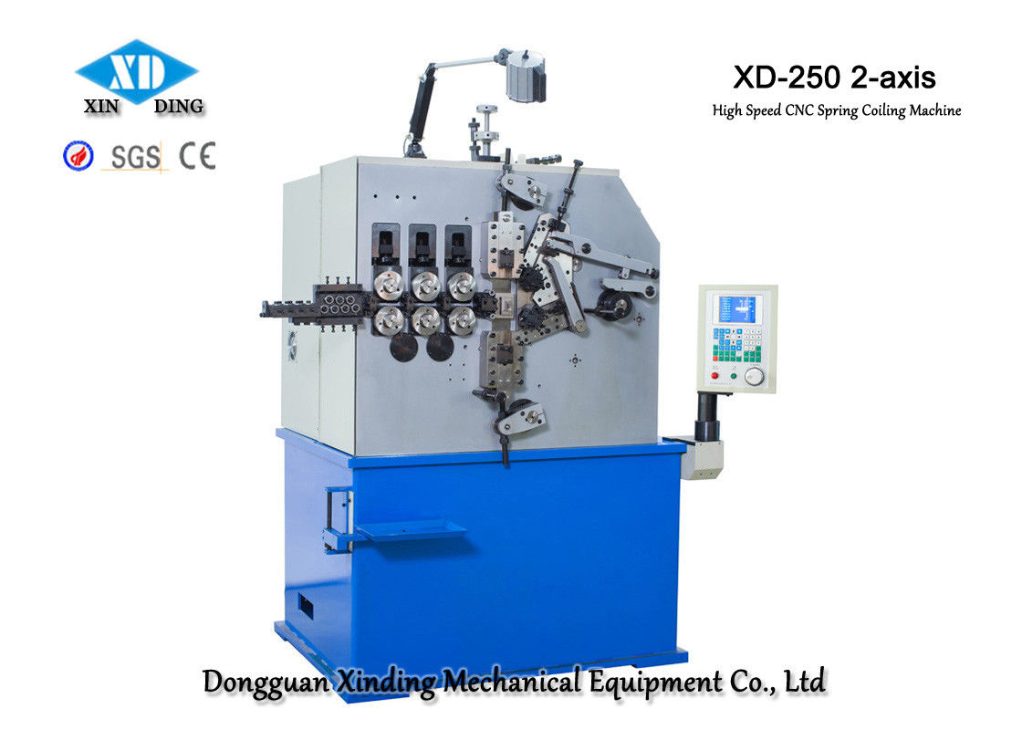 Máquina de bobinamento da mola de XD-250 2-Axis produzindo as molas de compressão de 2.0mm a de 5.0mm