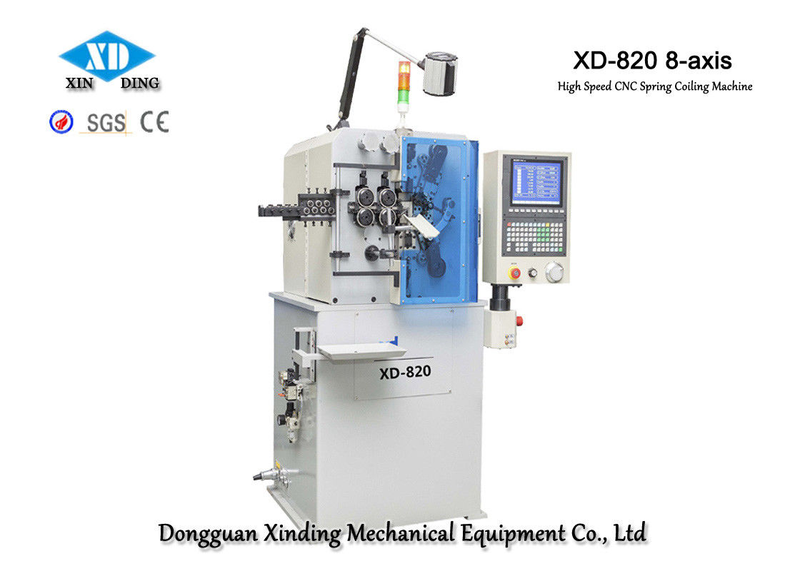 A máquina de bobinamento da mola de alta velocidade de XD-820 8-Axis faz o diâmetro de fio 0,5 2.0mm