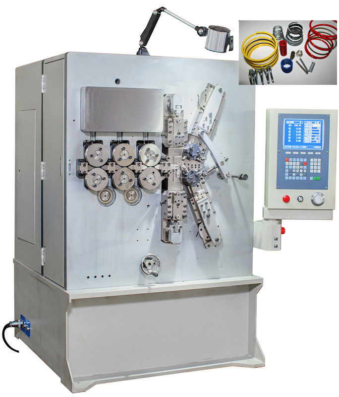 2,00 - 6.00mm máquina da mola de bobina do CNC de cinco linhas centrais com sistema servo do movimento