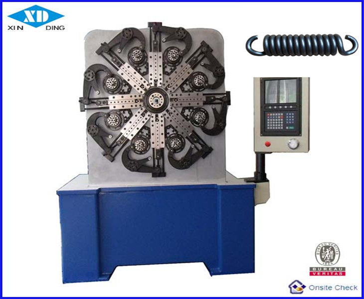 Mola automatizada do CNC que forma a máquina com a taxa de produção indicada na tela